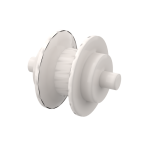 Wheel Centre Small with Stub Axles (Pulley Wheel) #3464 White Premium Bulk 1 KG