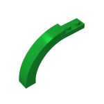 Brick Arch 1 x 6 x 3 1/3 Curved Top #15967 Green 10 pieces