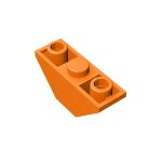 Slope Inverted 45 3 x 1 Double with 2 Blocked Open Studs #18759  Orange 10 pieces