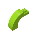 Brick Arch 1 x 3 x 2 Curved Top #92903 Lime 10 pieces