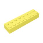 Brick 2 x 8 #93888 Bright Light Yellow 10 pieces