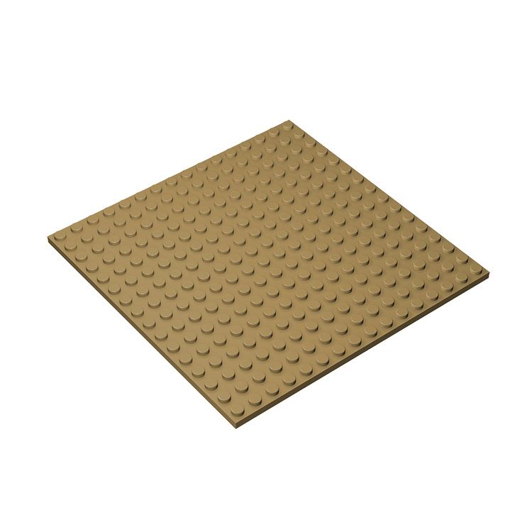 LEGO 16x16 building plates tan dark plates buildable on both sides - Dark online Tan 91405 Quantity 16x