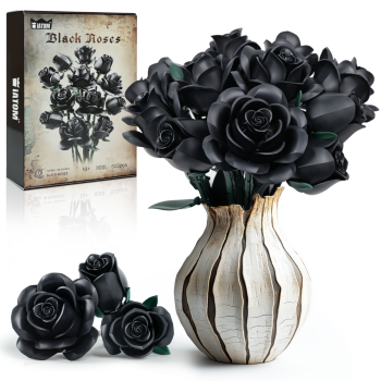 Black Rose Bouquet -- Gothic Style