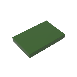 Flat Tile 2 x 3 #26603 Army Green Premium Part 10 Pieces