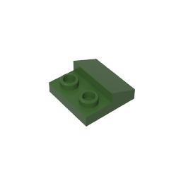 2x2 Slope panels #gds1013 Army Green Premium Part 10 Pieces