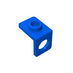 Minifig Neckwear Bracket - One Stud #42446 Blue Premium Bulk 1KG