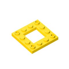 Plate Special 4 x 4 with 2 x 2 Cutout #64799 Yellow 1KG [Autistic Pride Day]