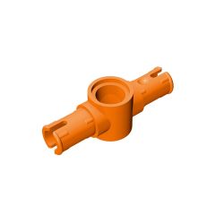 Technic Pin Connector Hub with 2 Pins with Friction Ridges Lengthwise Big Squared Pin Holes #87082 Orange Premium Bulk 1KG