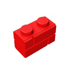 Brick Special 1 x 2 with Masonry Brick Profile #98283 [Premium Part]