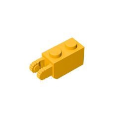 Hinge Brick 1 x 2 Locking with 2 Fingers Vertical End, 9 Teeth #30365 [Premium Part]