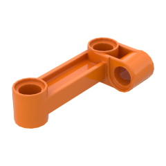 Technic Pin Connector Perpendicular 2 x 4 Bent #11455 Orange Premium Bulk 1KG