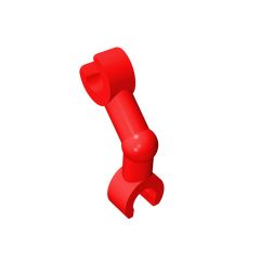 Arm Skeleton Bent with Clips at 90 - Vertical Grip #93061 Red